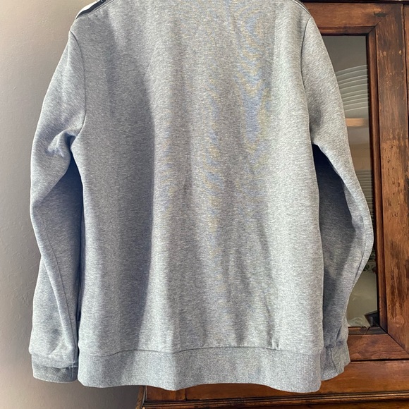 Puma Unisex Grey Zip-Up Cotton Sweatshirt - Picture 14 of 14